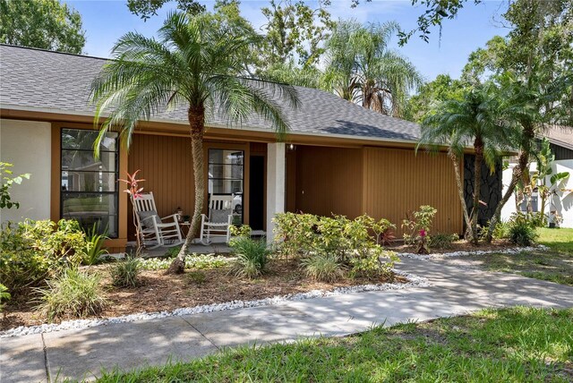 4715 Kemble Ct, Tampa, FL 33624 - view of front of home featuring a shingled roof
