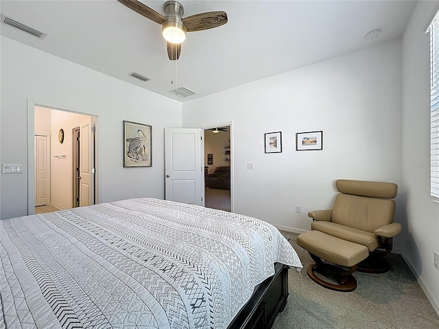 5415 Los Robles Ct, Palmetto, FL 34221 - carpeted bedroom with a ceiling fan and baseboards