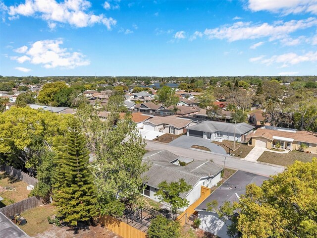 drone / aerial view with a residential view