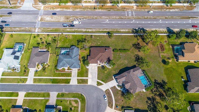aerial view featuring a residential view