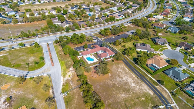 drone / aerial view with a residential view