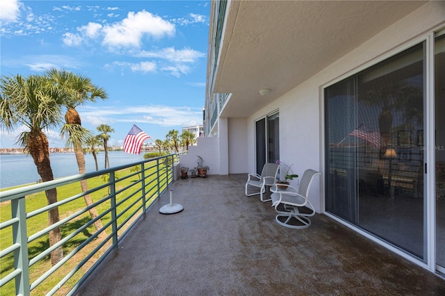 8020 Sailboat Key Blvd S Unit 101, St Pete Beach, FL 33707 - balcony featuring a water view
