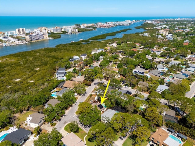 14323 83rd Pl, Seminole, FL 33776 - aerial view with a water view