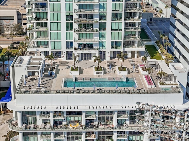 birds eye view of property