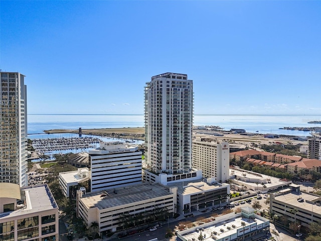 view of city featuring a water view