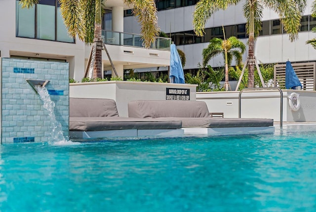 view of pool with outdoor lounge area