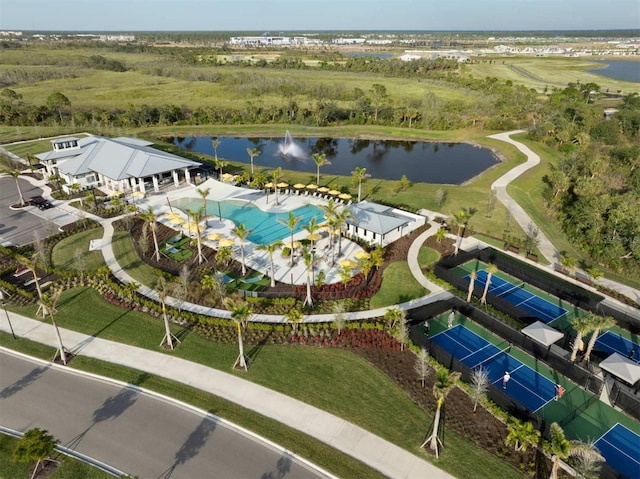 12323 Hearts Ease St, Venice, FL 34293 - bird's eye view with a water view