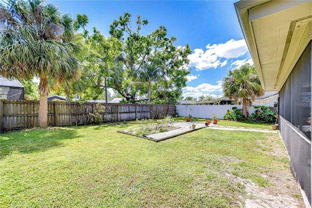 4110 Summerdale Dr, Tampa, FL 33624 - view of yard with a fenced backyard