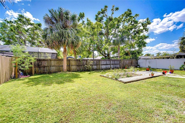 4110 Summerdale Dr, Tampa, FL 33624 - view of yard featuring a fenced backyard