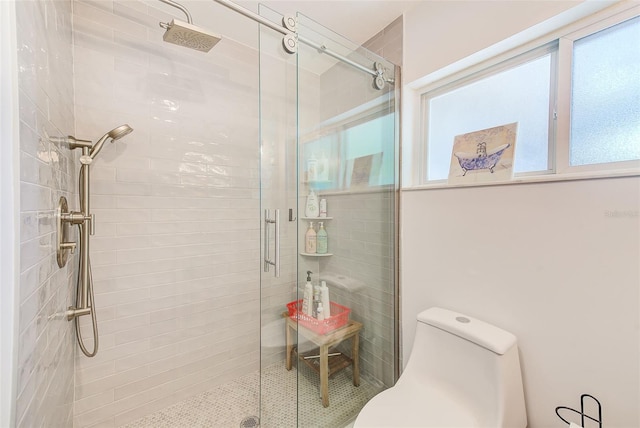 700 16th St NW, Largo, FL 33770 - bathroom with a shower stall and toilet