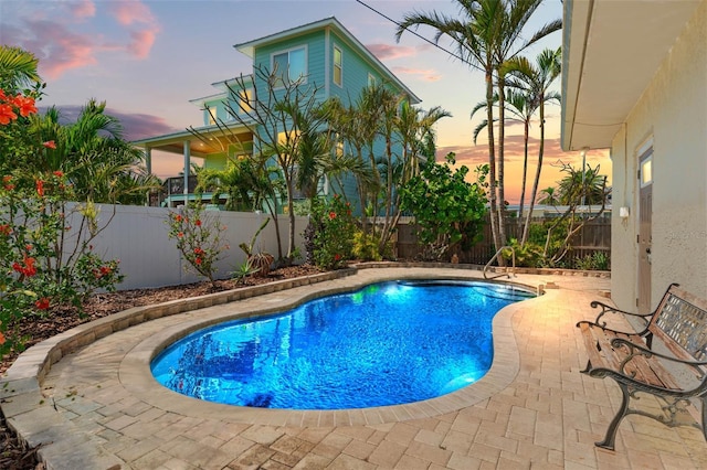 601 Boca Ciega Isle Dr, St Pete Beach, FL 33706 - view of pool featuring a fenced backyard, a patio area, and a fenced in pool
