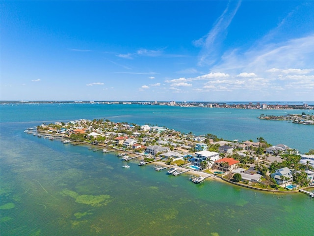 601 Boca Ciega Isle Dr, St Pete Beach, FL 33706 - birds eye view of property with a water view