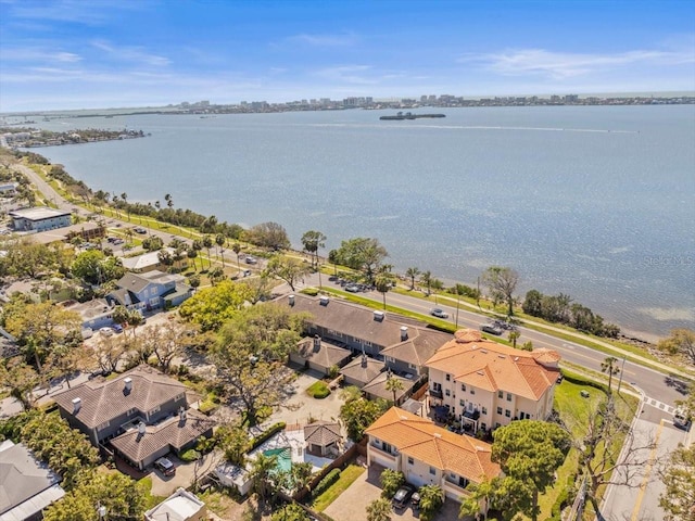 2087 Edgewater Dr Unit C, Clearwater, FL 33755 - aerial perspective of suburban area with a nearby body of water