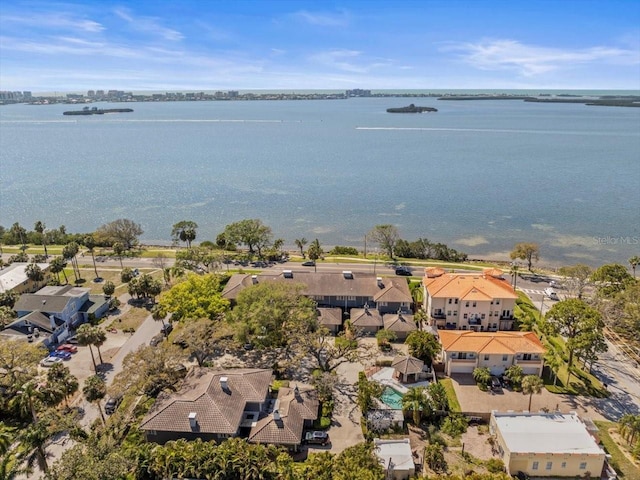 2087 Edgewater Dr Unit C, Clearwater, FL 33755 - aerial perspective of suburban area featuring a large body of water