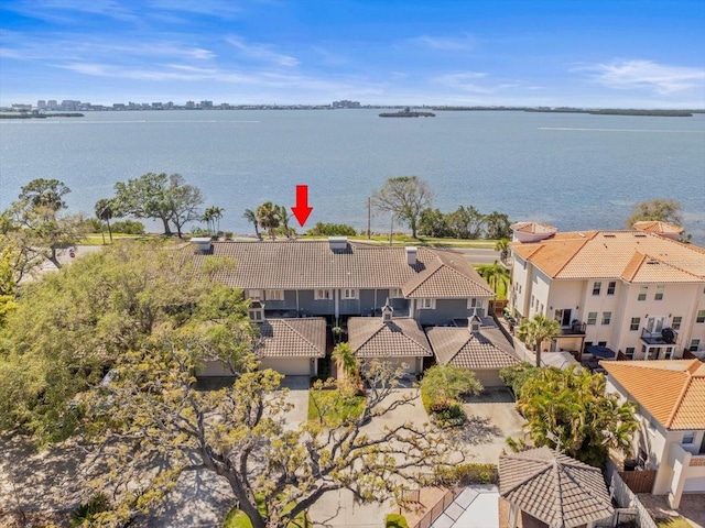 2087 Edgewater Dr Unit C, Clearwater, FL 33755 - aerial view of residential area featuring a nearby body of water