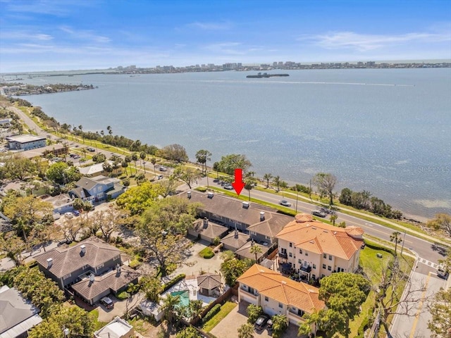 2087 Edgewater Dr Unit C, Clearwater, FL 33755 - aerial view of residential area with a nearby body of water