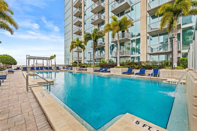 777 N Ashley Dr Unit 2807, Tampa, FL 33602 - pool with a pergola and a patio