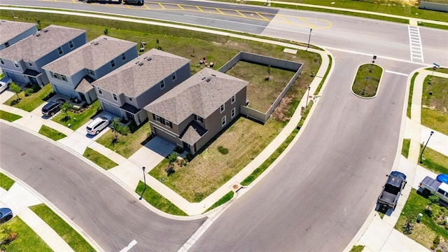 aerial view featuring a residential view