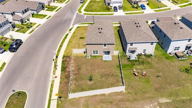 bird's eye view with a residential view