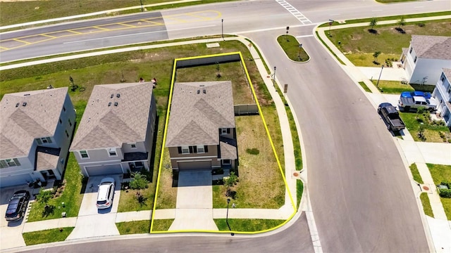 bird's eye view featuring a residential view
