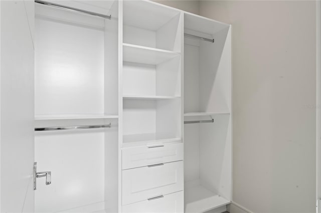 view of closet