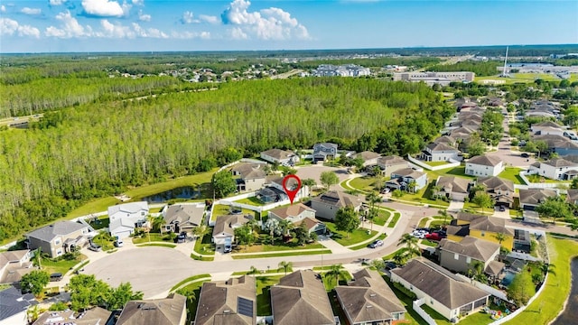 18734 Burndall Ct, Land O Lakes, FL 34638 - aerial view with a residential view and a view of trees