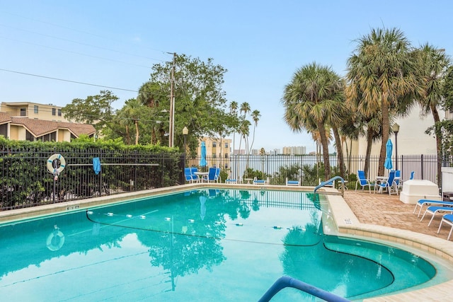 30 Turner St Unit 502, Clearwater, FL 33756 - pool with fence and a patio area