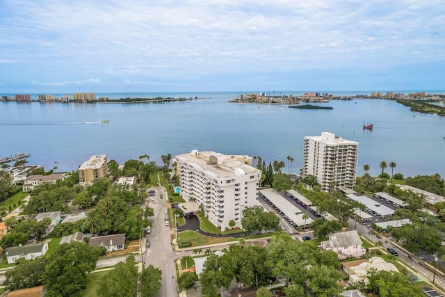 30 Turner St Unit 502, Clearwater, FL 33756 - drone / aerial view featuring a water view