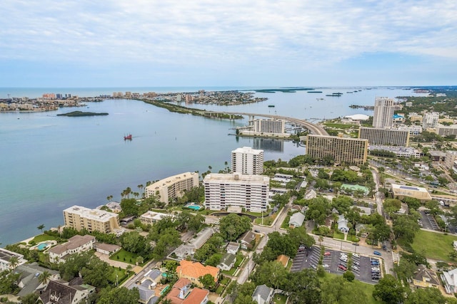 30 Turner St Unit 502, Clearwater, FL 33756 - birds eye view of property featuring a water view and a view of city