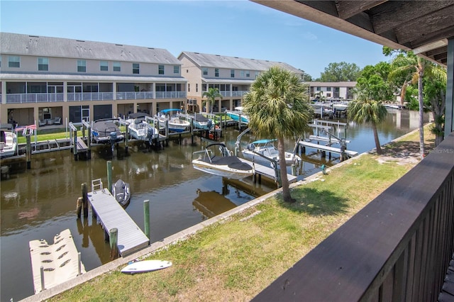 200 Meres Blvd Unit 7, Tarpon Springs, FL 34689 - dock area with a water view, a residential view, and boat lift