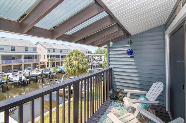 200 Meres Blvd Unit 7, Tarpon Springs, FL 34689 - balcony with a water view and a residential view