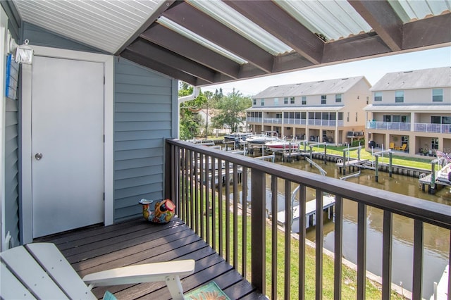 200 Meres Blvd Unit 7, Tarpon Springs, FL 34689 - balcony featuring a water view and a residential view