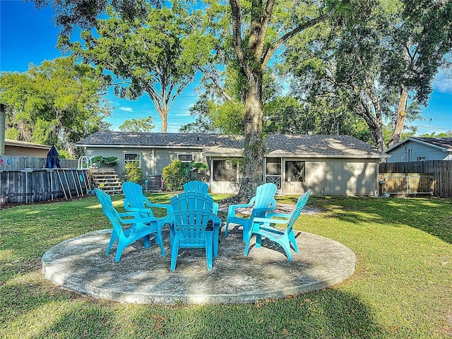 9616 Oak Ridge Ave, Riverview, FL 33578 - view of patio / terrace with a fenced backyard