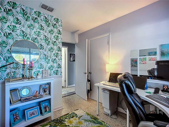 9616 Oak Ridge Ave, Riverview, FL 33578 - office featuring light speckled floor and visible vents