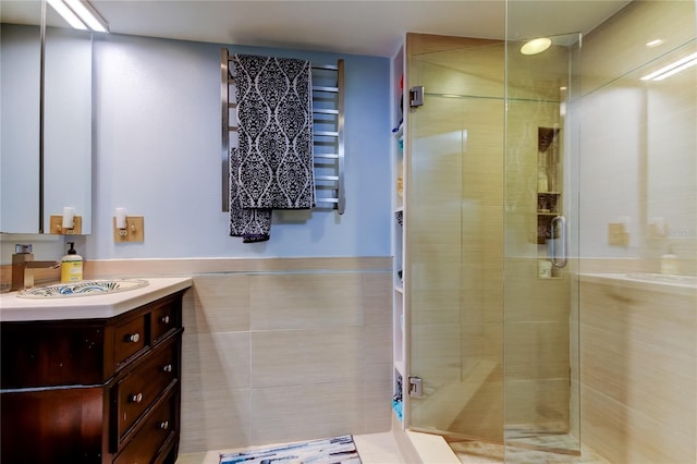 80 Rogers St Unit 2A, Clearwater, FL 33756 - full bathroom featuring a stall shower and vanity