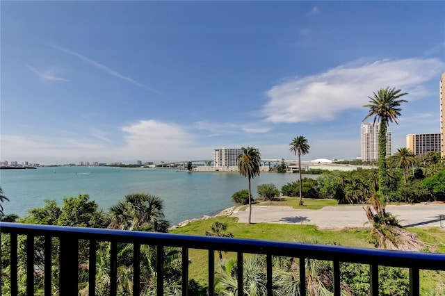 80 Rogers St Unit 2A, Clearwater, FL 33756 - view of water feature with a city view