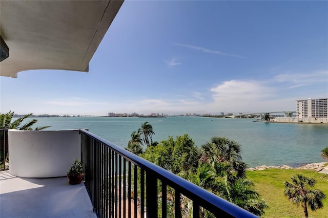 80 Rogers St Unit 2A, Clearwater, FL 33756 - balcony with a water view