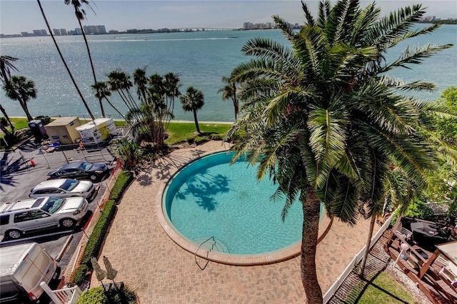 80 Rogers St Unit 2A, Clearwater, FL 33756 - pool with a water view