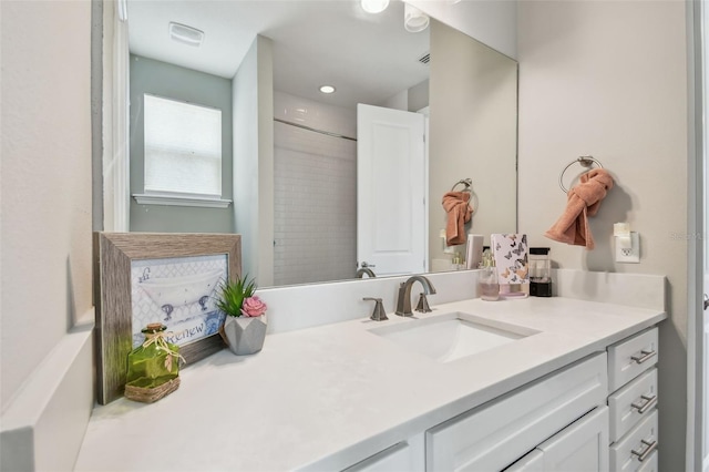 4007 W Gray St, Tampa, FL 33609 - full bathroom with visible vents, vanity, and a shower