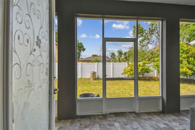 4007 W Gray St, Tampa, FL 33609 - doorway featuring stone finish flooring