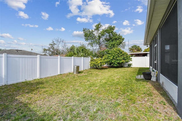4007 W Gray St, Tampa, FL 33609 - view of yard featuring a fenced backyard