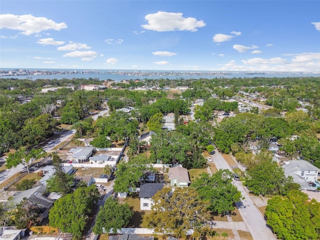 7210 8th Ave N, Saint Petersburg, FL 33710 - aerial overview of property's location with nearby suburban area and a large body of water