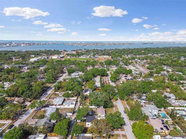 7210 8th Ave N, Saint Petersburg, FL 33710 - aerial view of property's location featuring a large body of water and nearby suburban area