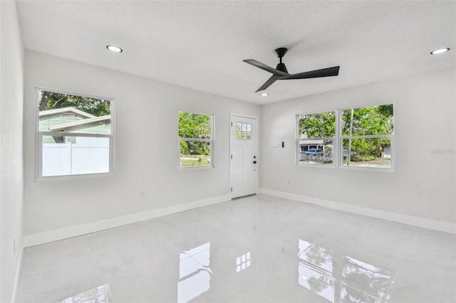 7210 8th Ave N, Saint Petersburg, FL 33710 - unfurnished room featuring recessed lighting and ceiling fan