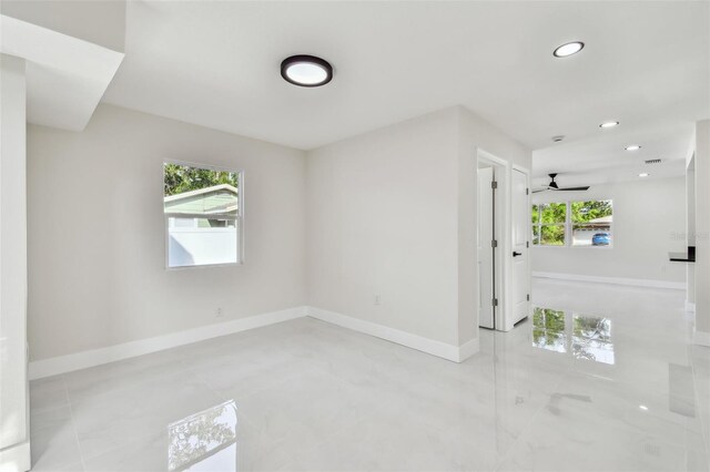 7210 8th Ave N, Saint Petersburg, FL 33710 - empty room featuring recessed lighting and ceiling fan