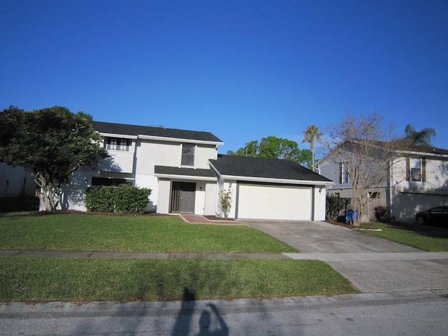 4118 Dellbrook Dr, Tampa, FL 33624 - traditional-style house featuring a front yard, a garage, and concrete driveway