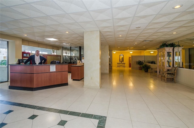 view of reception area
