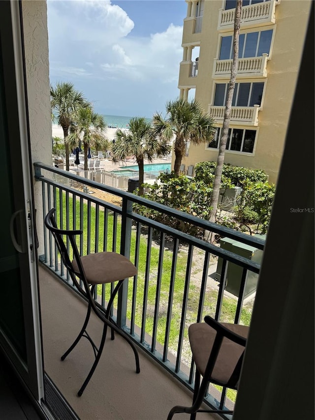1390 Gulf Blvd Unit 104, Clearwater, FL 33767 - balcony featuring a water view