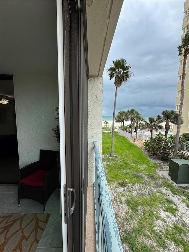 1390 Gulf Blvd Unit 104, Clearwater, FL 33767 - balcony with a water view