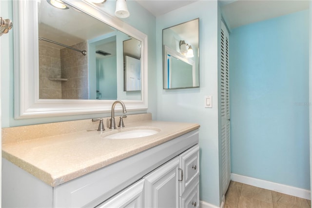 1390 Gulf Blvd Unit 104, Clearwater, FL 33767 - bathroom featuring vanity and a shower